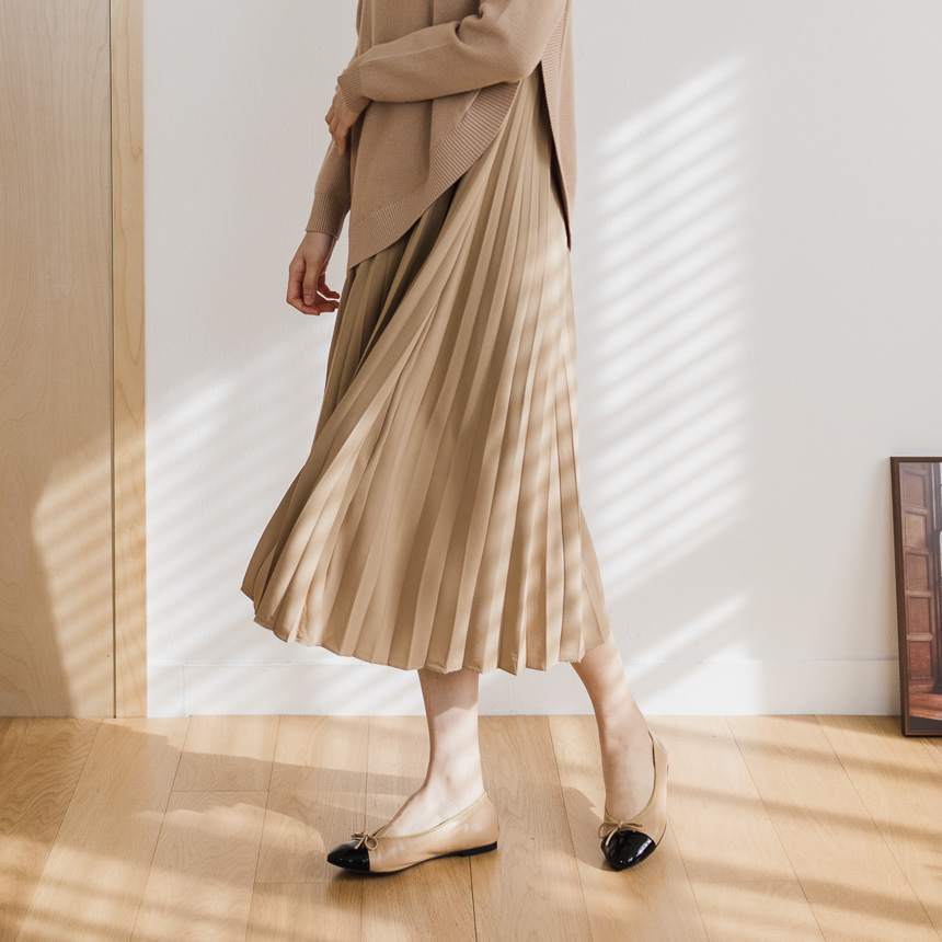 Pleats Skirt Layered Dress-Holiholic